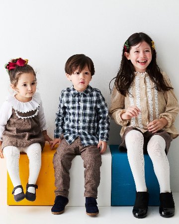 FinaEjerique★Herringbone Pinafore Dress (12m~6A)の画像