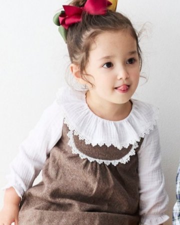 FinaEjerique★Herringbone Pinafore Dress (12m~6A)の画像