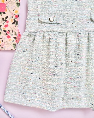 FinaEjerique★Water Tweed Dropped waist Dress (4A~12A)の画像