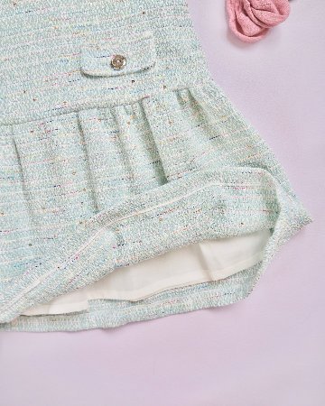FinaEjerique★Water Tweed Dropped waist Dress (4A~12A)の画像
