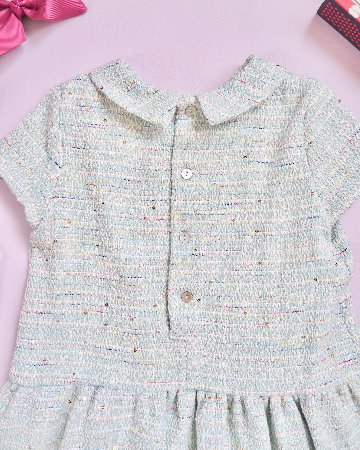 FinaEjerique★Water Tweed Dropped waist Dress (4A~12A)の画像