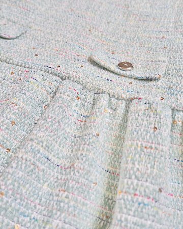 FinaEjerique★Water Tweed Dropped waist Dress (4A~12A)の画像