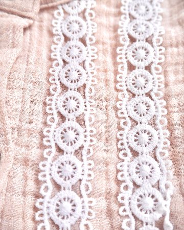 FinaEjerique★Girls Beige Lacy Blouse(4A~12A)の画像