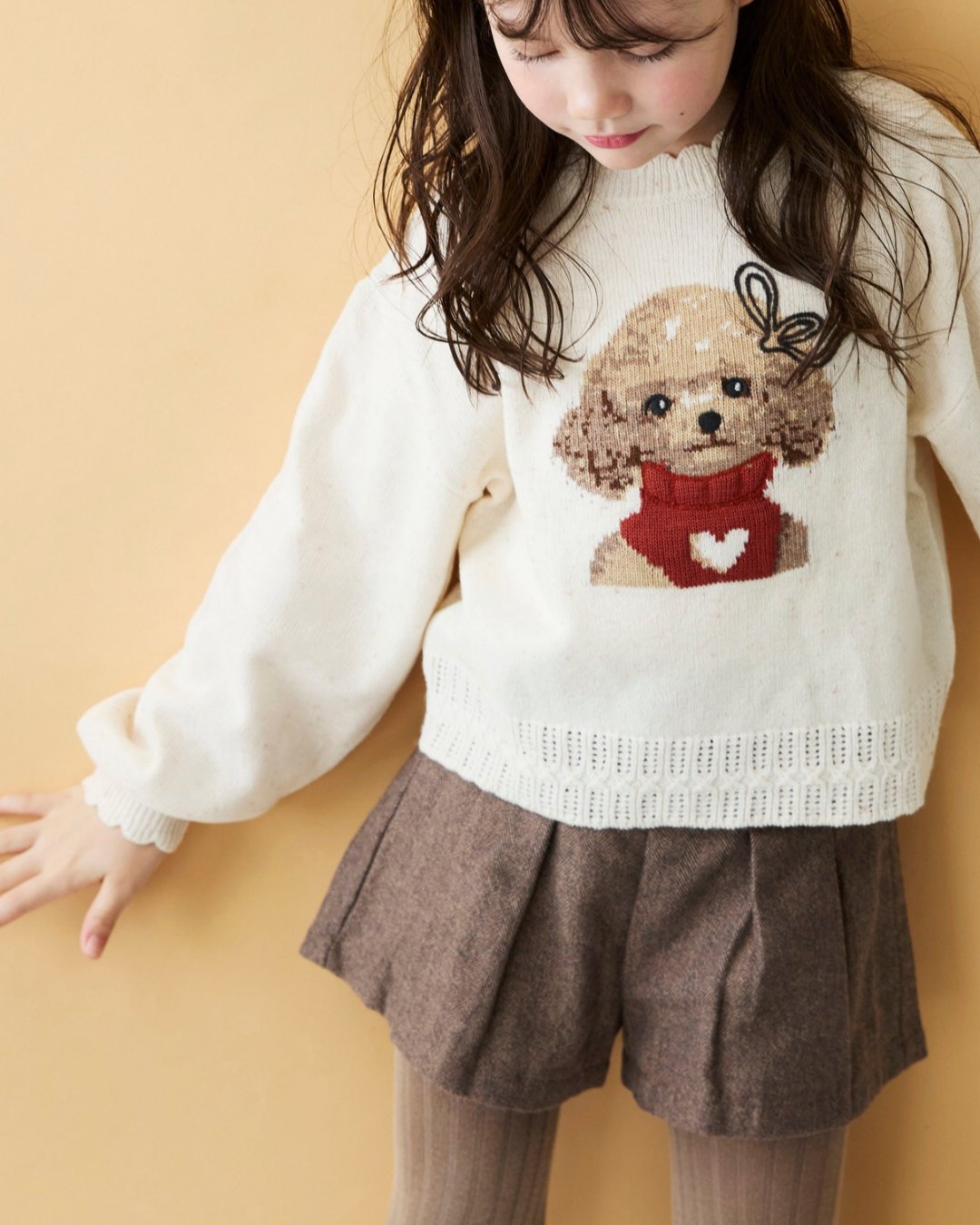 FinaEjerique★Herringbone Girls Shorts(4A~12A)の画像