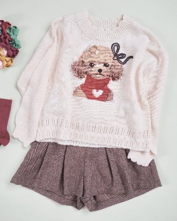 FinaEjerique★Herringbone Girls Shorts(4A~12A)の画像