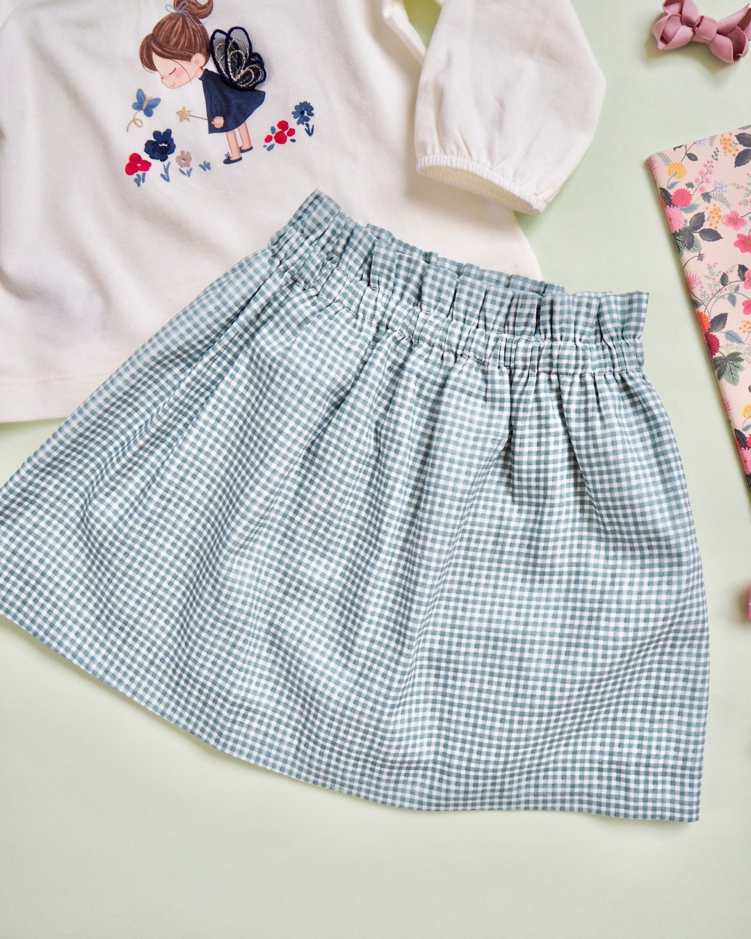 pi&pa★Vicky Matcha Girl Skirt(4A~10A)の画像