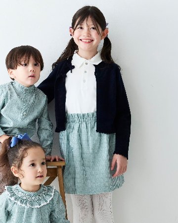 pi&pa★Vicky Matcha Girl Skirt(4A~10A)の画像