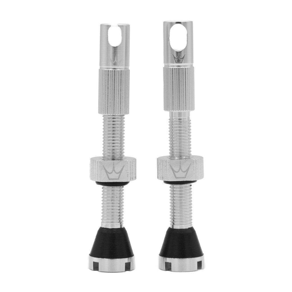※取り寄せ※ Peaty’s 「ピーティーズ」/ Tubeless Valves チューブレス バルブ 42㎜ / Silver/ Peaty’s x Chris King シルバーの画像