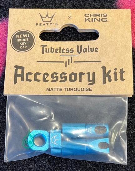 Peaty’s 「ピーティーズ」 / バルブキャップ / Turquoise/ PEATY'S (ピーティーズ) X CHRIS KING　ターコイズの画像