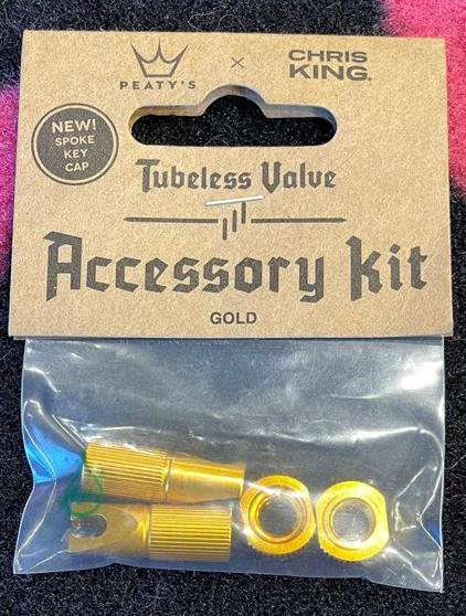 Peaty’s 「ピーティーズ」 / バルブキャップ / GOLD/ PEATY'S (ピーティーズ) X CHRIS KING　ゴールドの画像