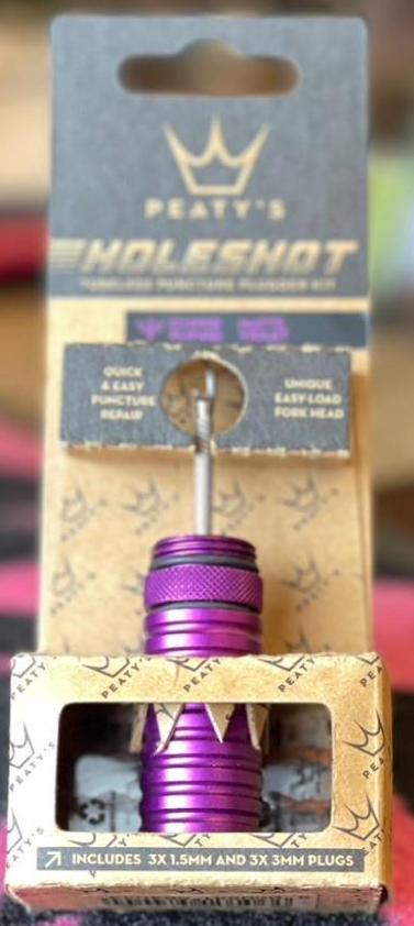 Peaty’s 「ピーティーズ」 / Holeshot Tubeless Puncture Plugger Kit / Violet/チューブレス　パンク バイオレット　パープルの画像