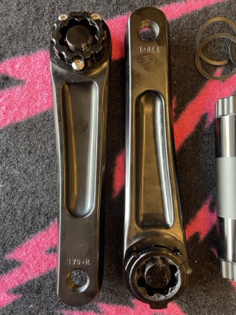 FORMOSA MTB アルミ クランク /black/170/フォルモサ/の画像
