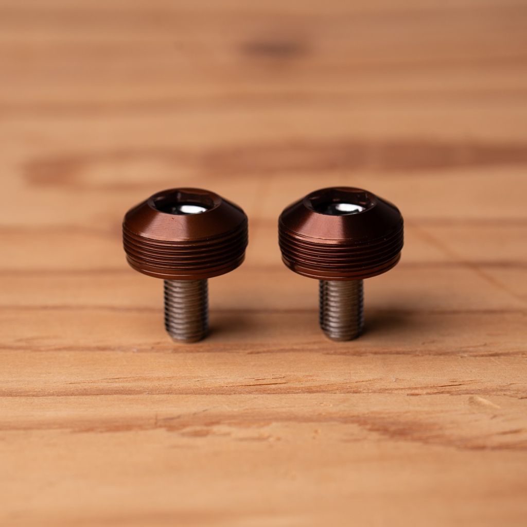 BLUE LUG / bumpy crank cap set / brown/ブラウン / バンピー クランクキャップ / ブルーラグの画像