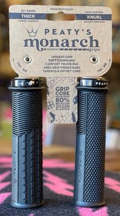 Peaty’s Monarch Grip – Knurl/ピーティーズ モナーク・グリップ・ナール  BLACK  シック（Thick / 太）の画像