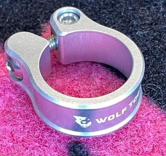 専用　シートクランプ　29.8　　ステム　55　グリーン WOLFTOOTH ( ウルフトゥース ) シートクランプ SEATPOST CLAMP