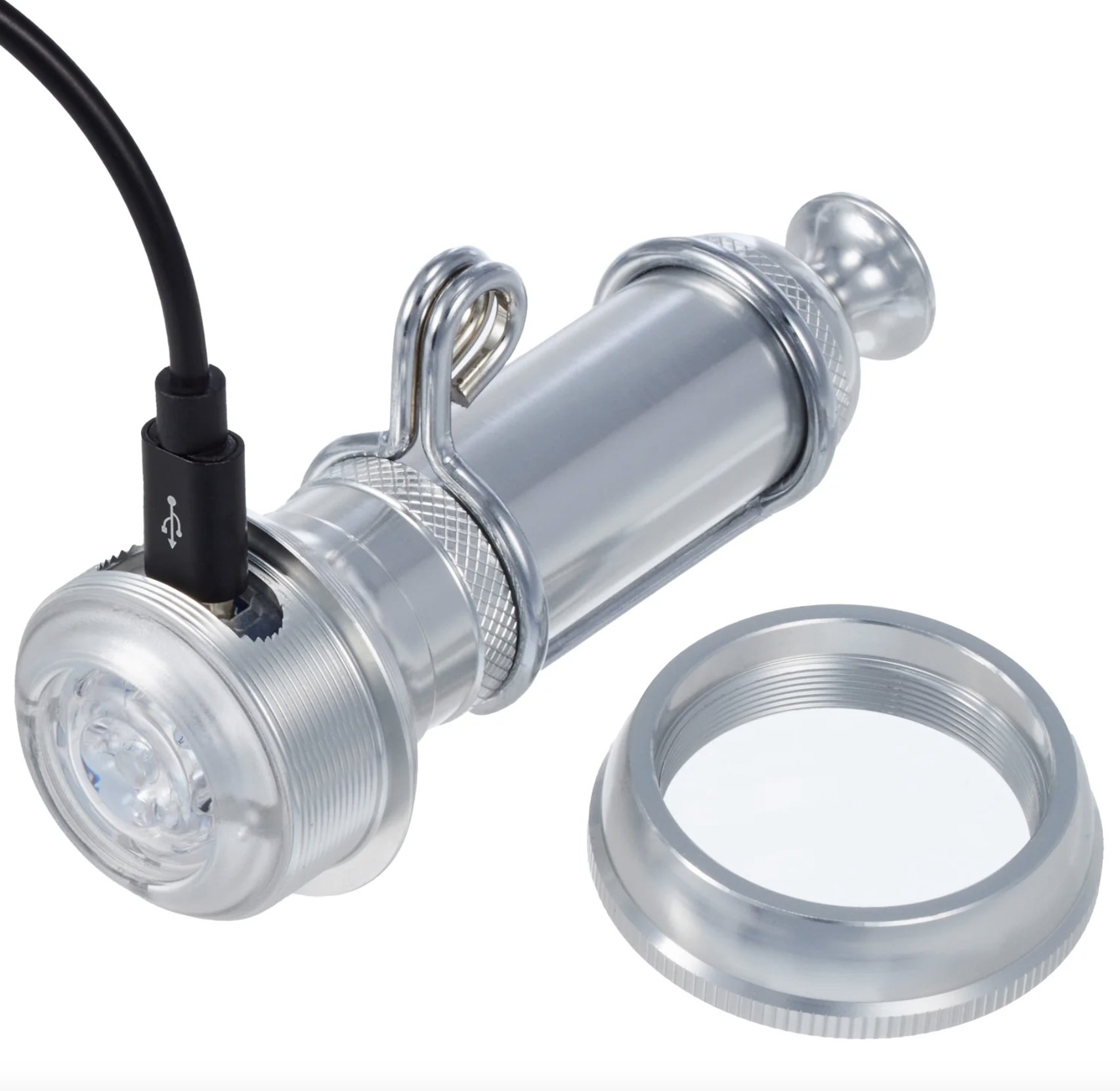 KiLEY(キーレイ)「ビンテージライト」 V2  フロント用　LED　ライト / シルバーの画像