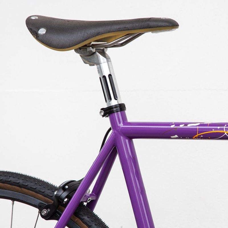 BLUE LUG ブルーラグ オリジナルデザイン シートポスト / BL SELECT slit seatpost (シルバー)の画像