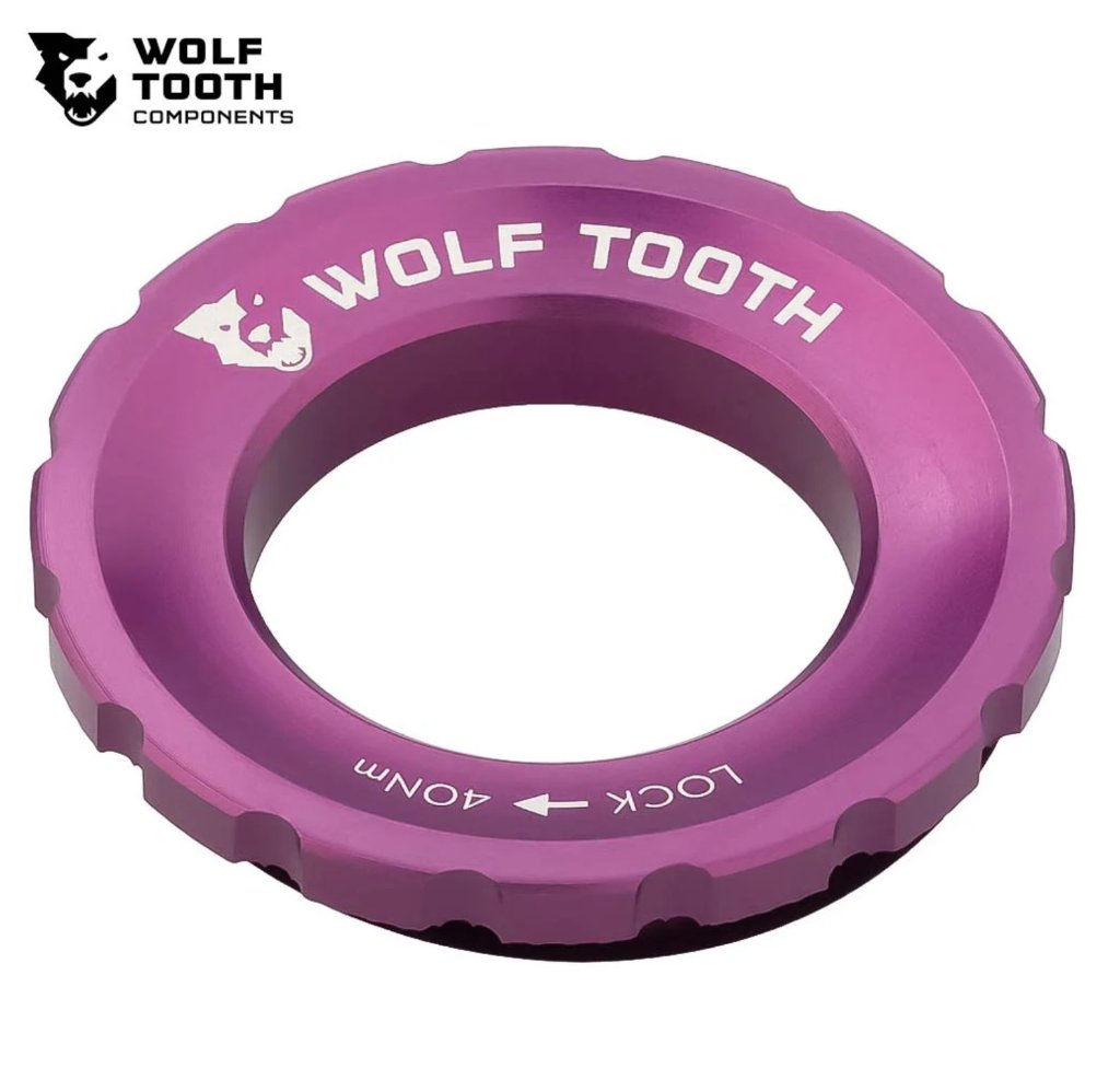WOLF TOOTH COMPONENTS / ウルフトゥース / Centerlock Rotor Lockring / パープル　/ ロックリングの画像