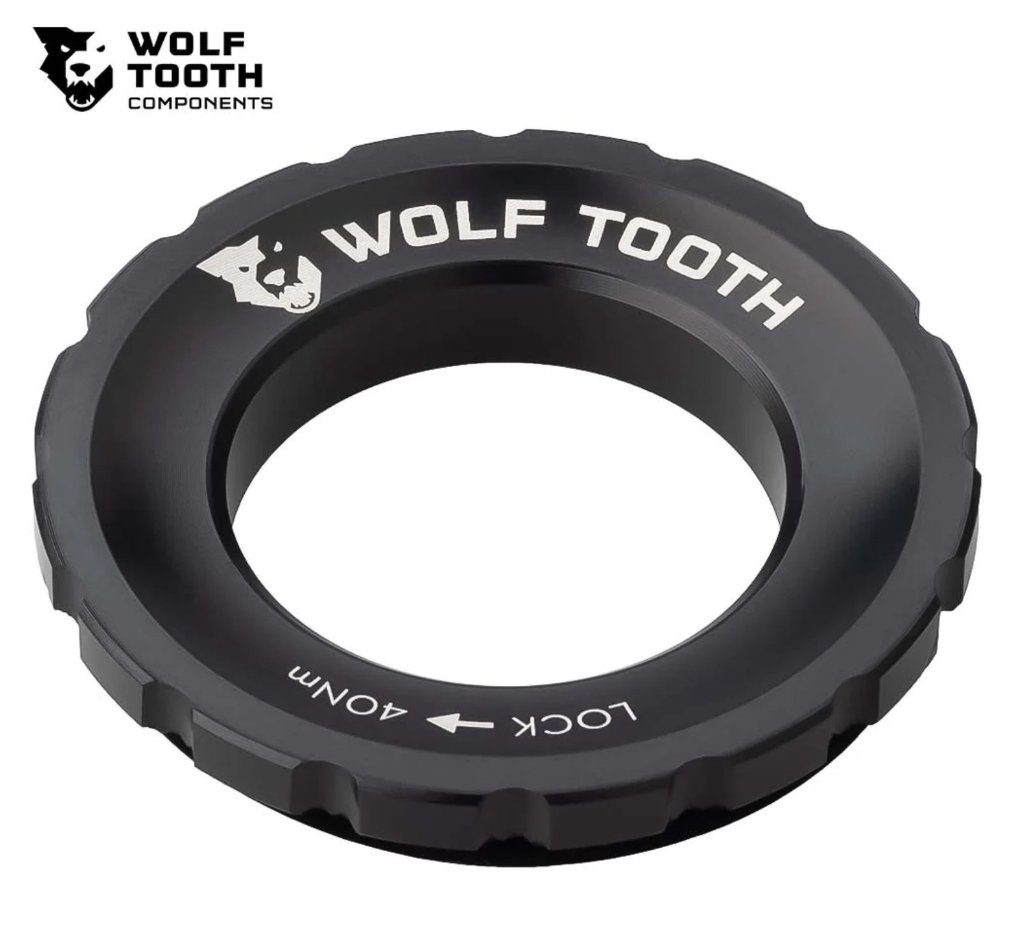 WOLF TOOTH COMPONENTS / ウルフトゥース / Centerlock Rotor Lockring / ブラック　/ ロックリングの画像
