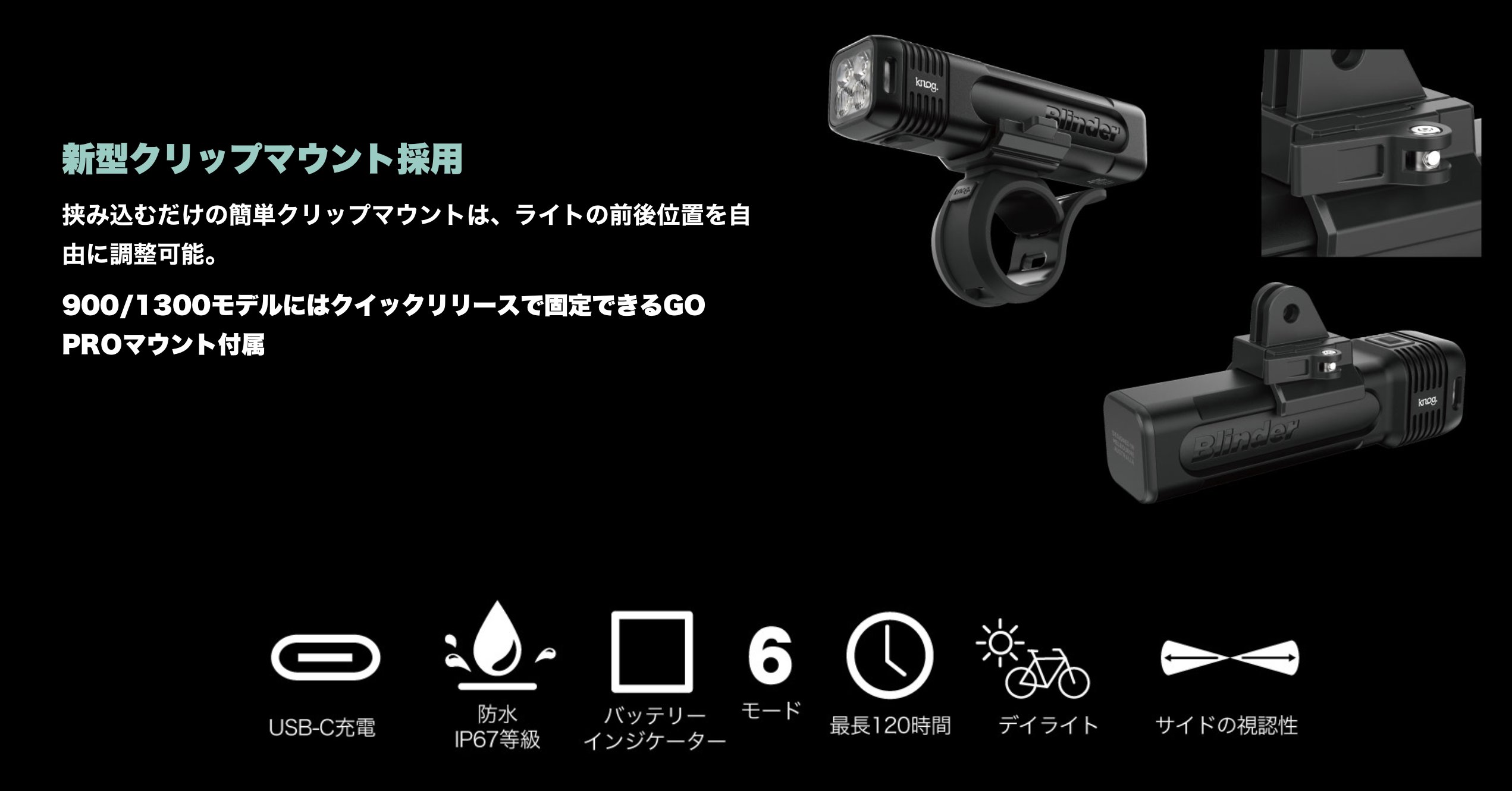 KNOG BLINDER 1300 / ノグ / ブラインダー / ライトの画像
