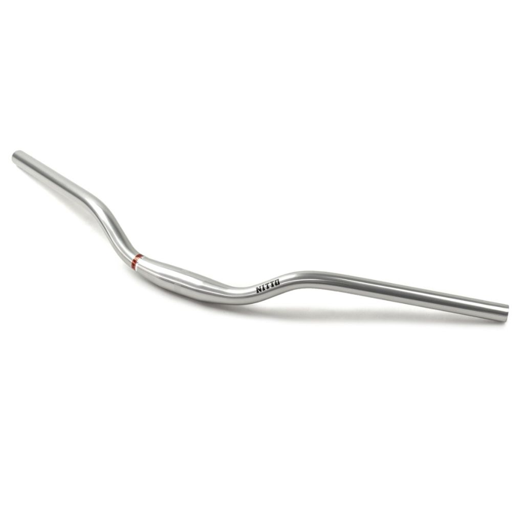 NITTO ハンドルバー B802 31.8mm/750mm ライザー シルバー NITTO 「B802 AAF-SSB riser bar」/ (silver/31.8mm/750mm) / Bluelug