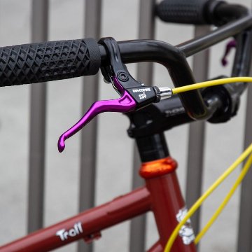 DIA COMPE / SS-6 brake lever (purple/black/BL special)/ ブルーラグ ブレーキレバーの画像