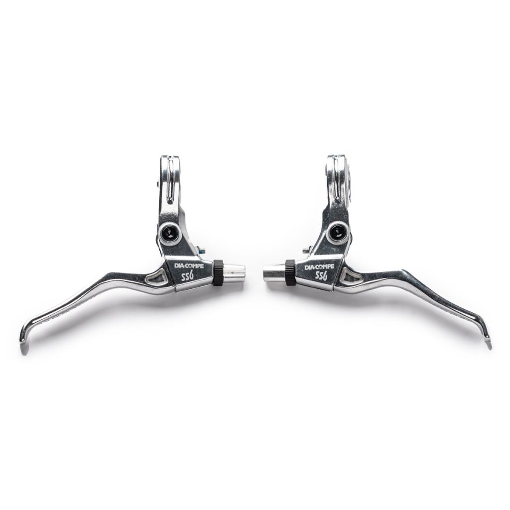 DIA COMPE / SS-6 brake lever (all polish シルバー/BL special)/ ブルーラグ ブレーキレバーの画像