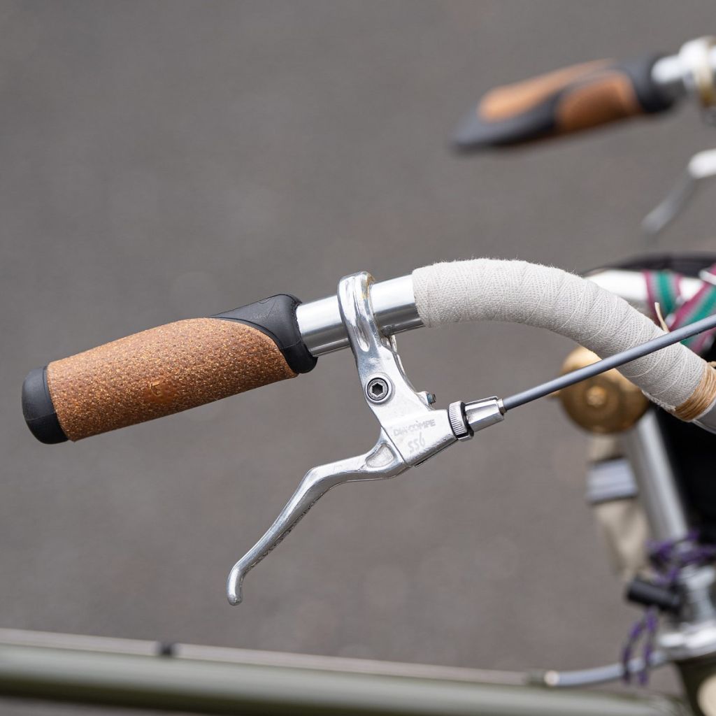 DIA COMPE / SS-6 brake lever (all polish シルバー/BL special)/ ブルーラグ ブレーキレバーの画像