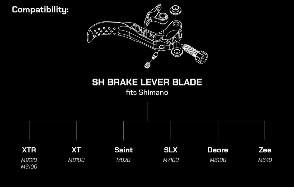 OAK COMPONENTS / SH Brake Lever Blade Set  / Luna Gray / ブレーキレバー　/シマノ用の画像