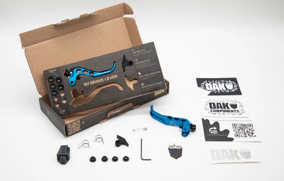OAK COMPONENTS / SH Brake Lever Blade Set  / Luna Gray / ブレーキレバー　/シマノ用の画像