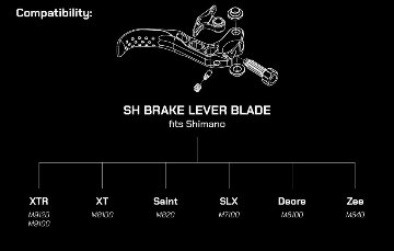 OAK COMPONENTS / SH Brake Lever Blade Set  / Luna Gray / ブレーキレバー　/シマノ用の画像