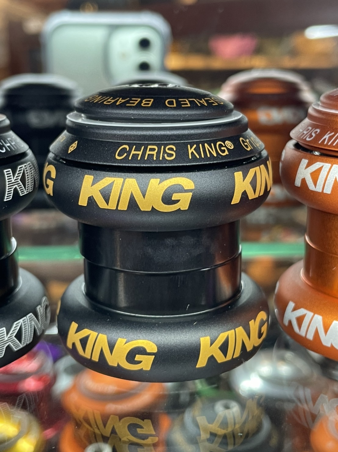 CHRIS KING/クリスキング ヘッドセット ブラック　ゴールド