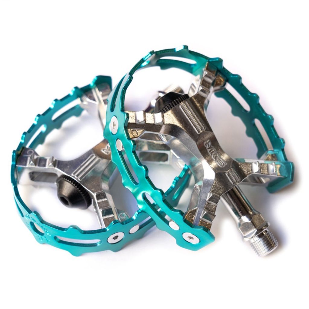 MKS  /　XC-Ⅲ /BEAR TRAP PEDAL  /turquoise　/ペダル / ブルーラグの画像