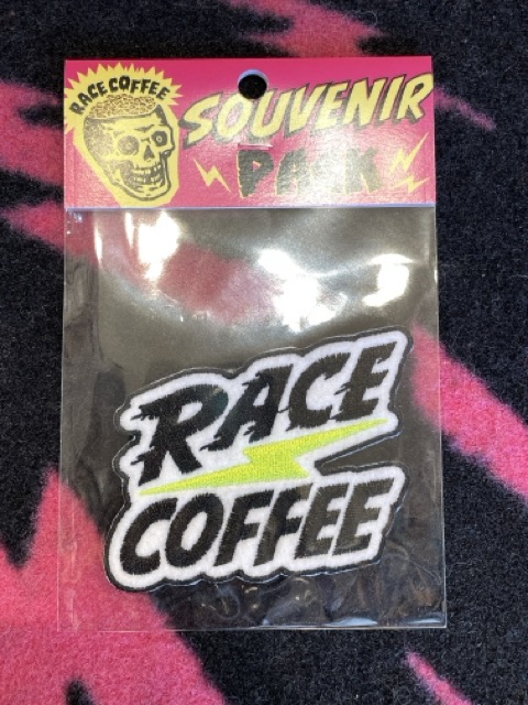 RACE COFFEE [patch] イエロー  /レースコーヒー / パッチ　ワッペン  ロゴワッペン　の画像