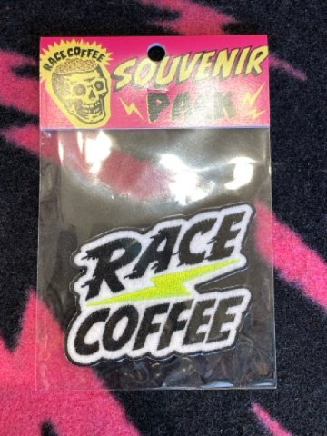 RACE COFFEE [patch] イエロー  /レースコーヒー / パッチ　ワッペン  ロゴワッペン　の画像