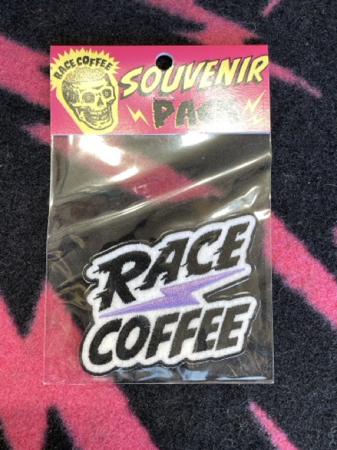 RACE COFFEE [patch] パープル / レースコーヒー / パッチ　ワッペン  ロゴワッペン　の画像