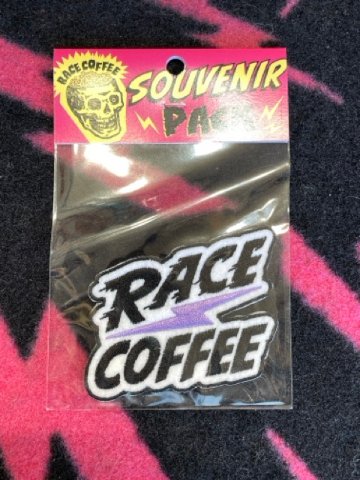 RACE COFFEE [patch] パープル / レースコーヒー / パッチ　ワッペン  ロゴワッペン　の画像
