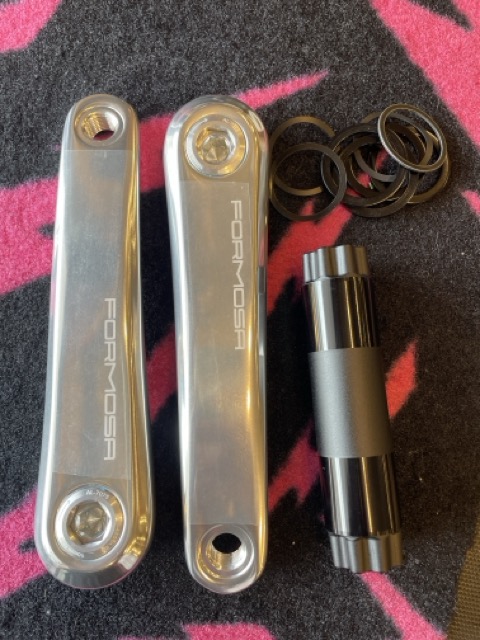 FORMOSA MTB アルミ クランク /silver/160/フォルモサ/の画像