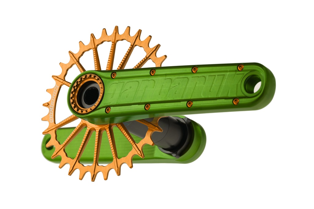 Garbaruk Enduro Crankset / アーム：グリーン　/　ガルバルク クランク　MTBの画像