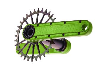 Garbaruk Enduro Crankset / アーム：グリーン　/　ガルバルク クランク　MTBの画像