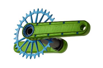Garbaruk Enduro Crankset / アーム：グリーン　/　ガルバルク クランク　MTBの画像