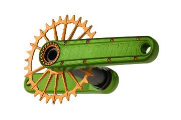 Garbaruk Enduro Crankset / アーム：グリーン　/　ガルバルク クランク　MTBの画像