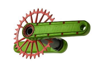 Garbaruk Enduro Crankset / アーム：グリーン　/　ガルバルク クランク　MTBの画像