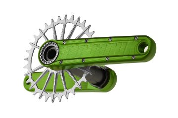 Garbaruk Enduro Crankset / アーム：グリーン　/　ガルバルク クランク　MTBの画像