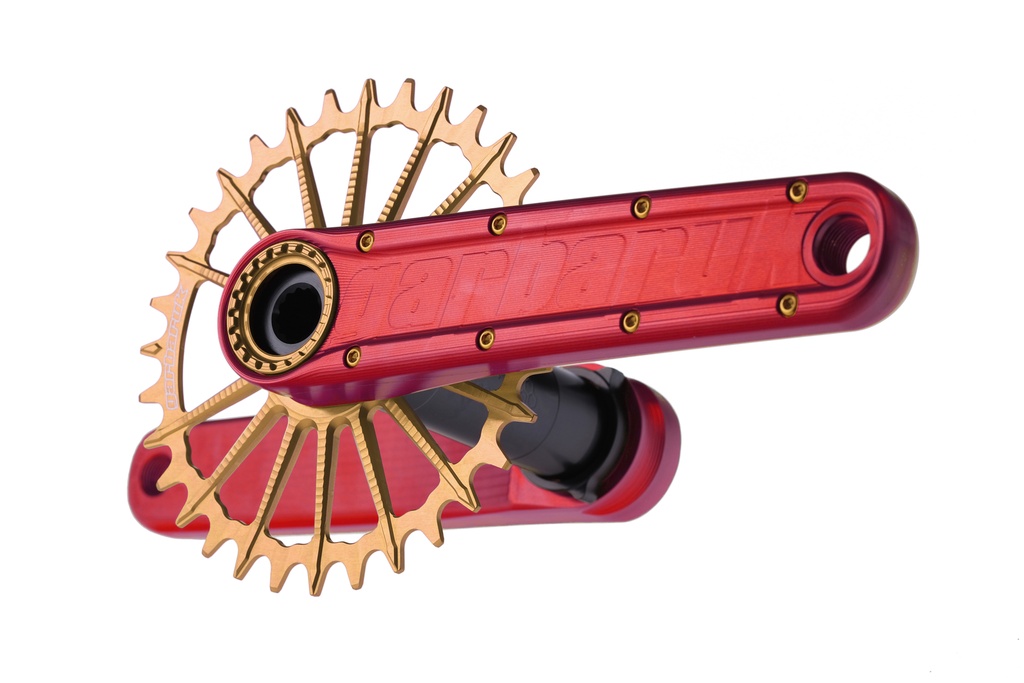 Garbaruk Enduro Crankset / アーム：レッド　/　ガルバルク クランク　MTBの画像