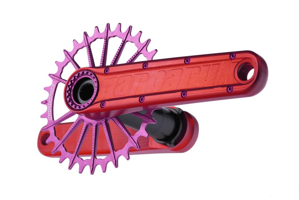 Garbaruk Enduro Crankset / アーム：レッド　/　ガルバルク クランク　MTBの画像