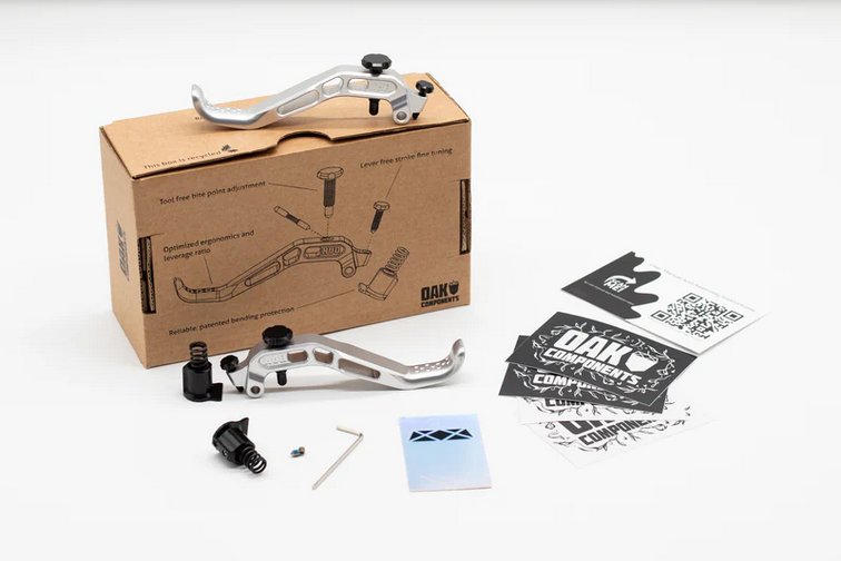 OAK COMPONENTS / OAK RLP Brake Lever Blade Set - fits Magura / Law Silver / ブレーキレバー / マグラ用の画像