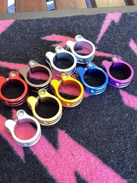 WOLF TOOTH COMPONENTS ウルフトゥース seat clamp  レッド　シートクランプ　の画像