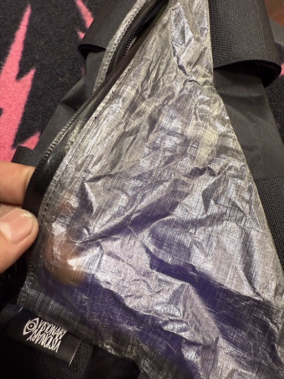 visionary　/　translucent bag special Edition dcf 【ダイニーマ / ブラック】/ Sサイズ　/ ヴィジョナリー　バッグの画像