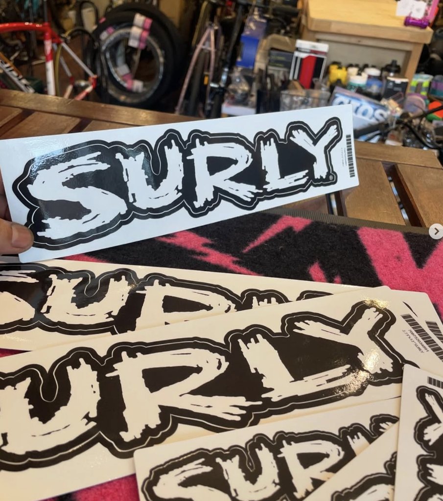 SURLY (サーリー)/ SURLY DECAL LOGO 中 デカール ロゴ シール ステッカーの画像